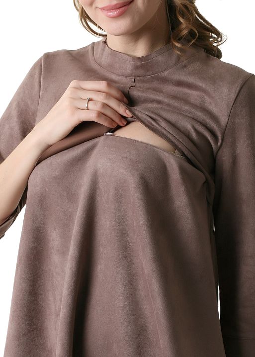 Платье Глория для беременных и кормящих какао I Love Mum 3