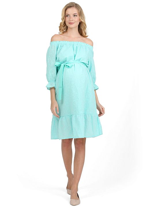 Платье Айрен для беременных ментол I Love Mum 1