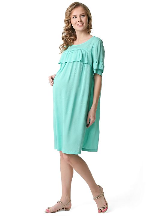 Платье Ассамблея для беременных и кормящих ментол I Love Mum 2