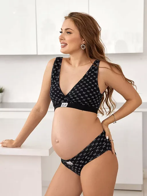 Трусы для беременных низкие Лика набор 2 штуки I Love Mum 16