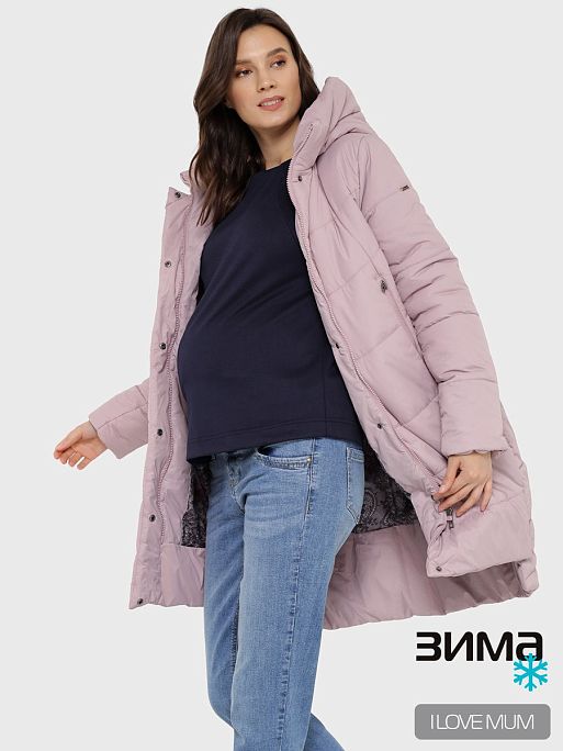 Пуховик для беременных зимний Монблан I Love Mum 1