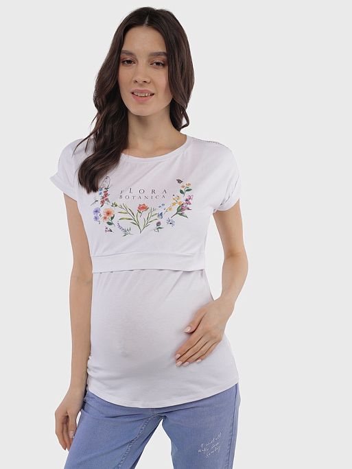Футболка с принтом для беременных и кормления Миган I Love Mum 1