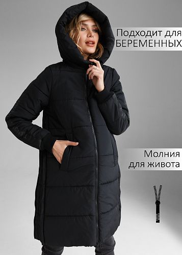 Куртка зимн. 2в1 Копенгаген для беременных цвет черный   I Love Mum