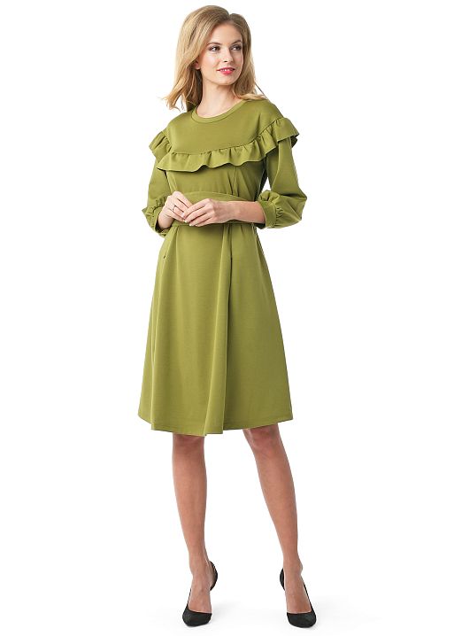 Платье Галла для беременных и кормящих св. зеленый I Love Mum 2