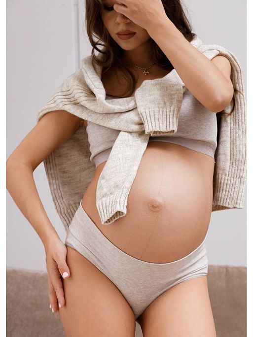 Трусы для беременных женские Лика набор 2 шт хлопок низкие I Love Mum 3