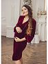 Платье для беременных и кормящих Розали цвет темно-бордовый I Love Mum