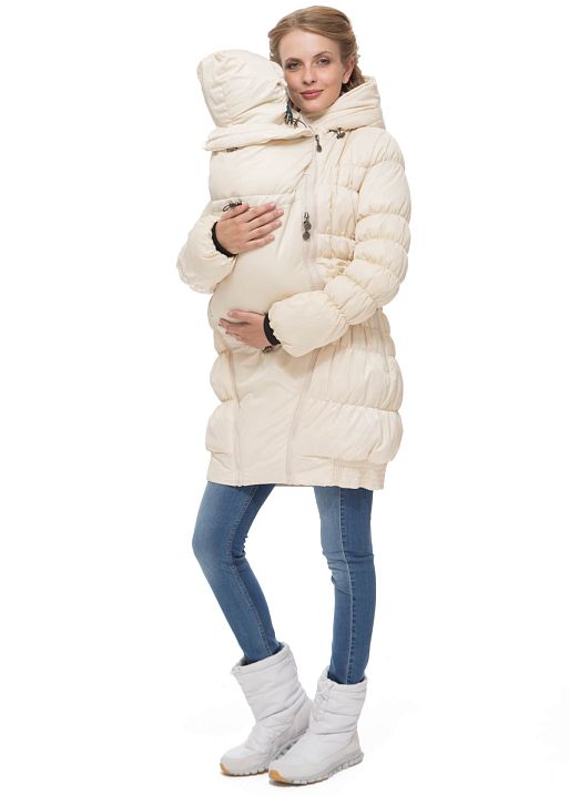 Куртка 3в1 зимн. Исландия крем для беременных и слингоношения I Love Mum 2