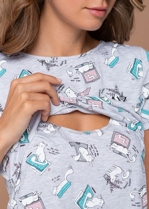 Ночная сорочка Энди для беременных и кормящих I Love Mum 3