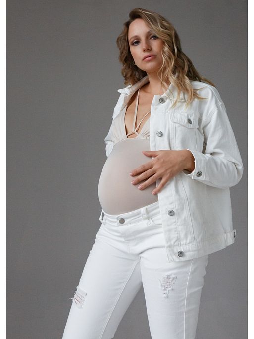 Джинсовая куртка для беременных Дакота I Love Mum 1