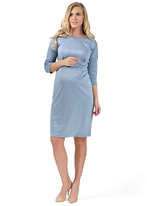 Платье Астра для беременных голубой I Love Mum 1