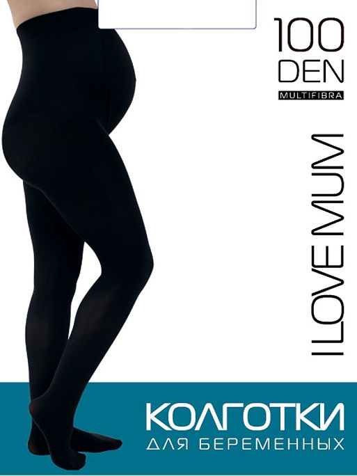 Теплые колготки для беременных 100 den I Love Mum 2
