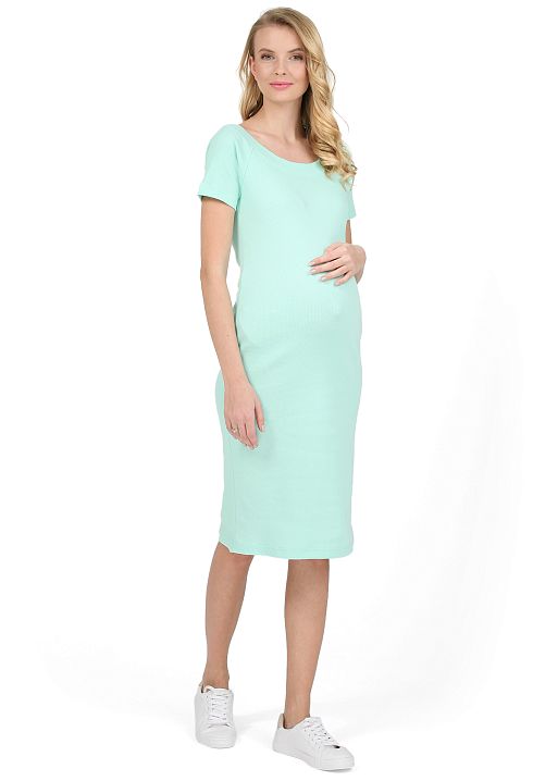 Платье Хлоя для беременных ментол I Love Mum 1