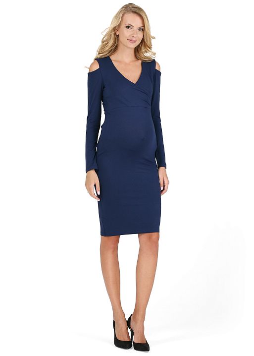 Платье Альтера для беременных и кормящих т.синий I Love Mum 1
