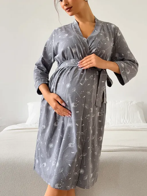 Халат и сорочка для беременных и кормящих в роддом I Love Mum 9
