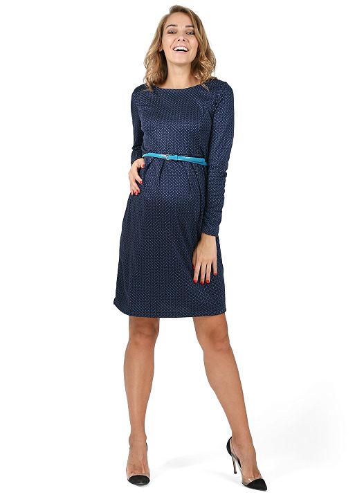 Платье Патрисия для беременных и кормящих т.синий I Love Mum 1