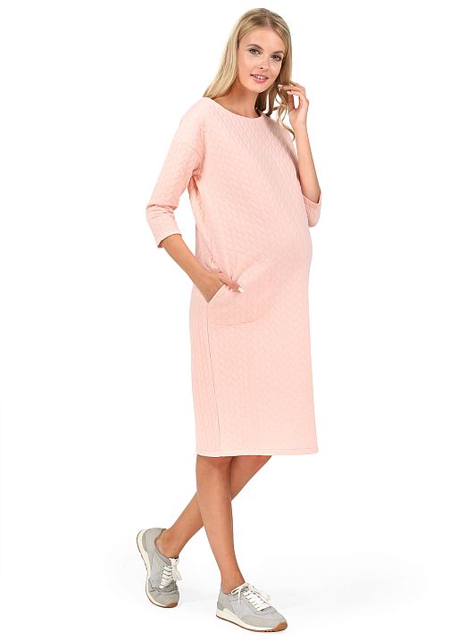 Платье Оксана для беременных лососевый I Love Mum 1