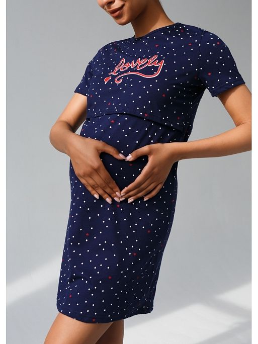 Ночная сорочка для беременных и кормящих I Love Mum 3