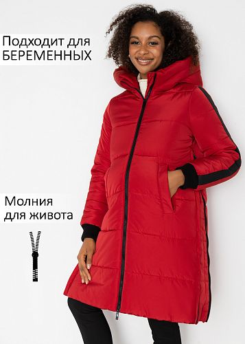 Куртка зимн. 2в1 Копенгаген для беременных цвет красный   I Love Mum