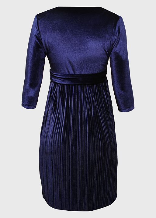 Платье "Виксен" для беременных и кормящих; цвет: синий (aw20) 4