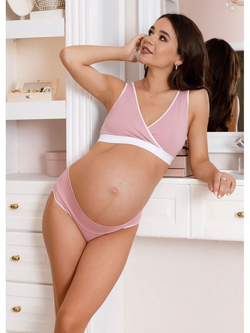 Трусы для беременных женские Лика набор 2 шт хлопок низкие I Love Mum 3