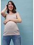 Футболка для беременных и кормления Дора цвет бежевый меланж I Love Mum