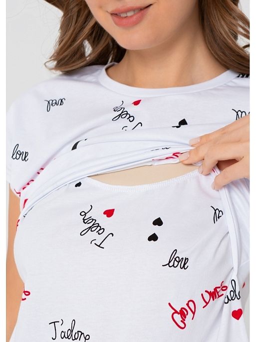 Пижама для беременных и кормящих Санни I Love Mum 8