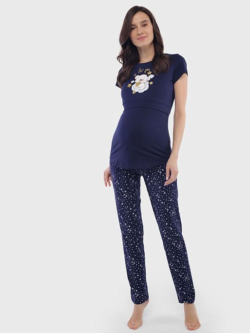 Пижама для беременных и кормления со штанами Стивен I Love Mum 7