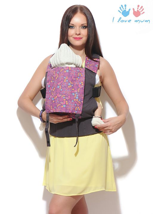Рюкзак-переноска Мозаика (Универсал) I Love Mum 1