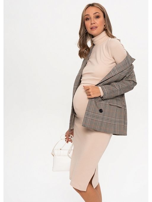 Платье для беременных и кормящих Анисия; цвет: бежевый 6 Платье для беременных и кормящих Анисия I Love Mum 6