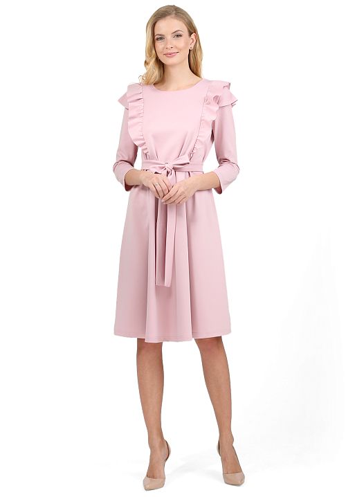 Платье Эвелина для беременных и кормящих розовый I Love Mum 1