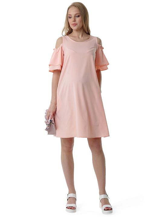 Платье Триша для беременных цвет персик I Love Mum 1