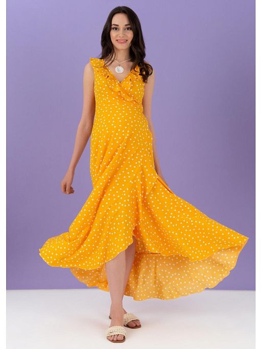 Платье для беременных женское Василиса; цвет: шафрановый 3 Платье для беременных женское Василиса I Love Mum 3