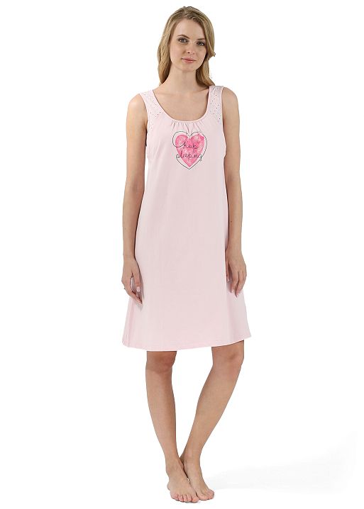 Ночная сорочка Невия для беременных и кормящих розовый I Love Mum 3