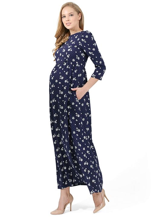 Платье Лесоль для беременных и кормящих т.синий I Love Mum 1
