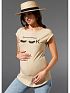 Футболка для беременных Кристина цвет бежевый I Love Mum