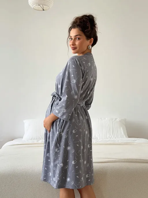 Халат и сорочка для беременных и кормящих в роддом I Love Mum 10