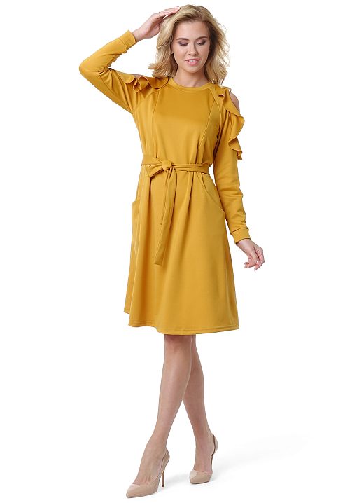 Платье Римма для беременных и кормящих желтый I Love Mum 3