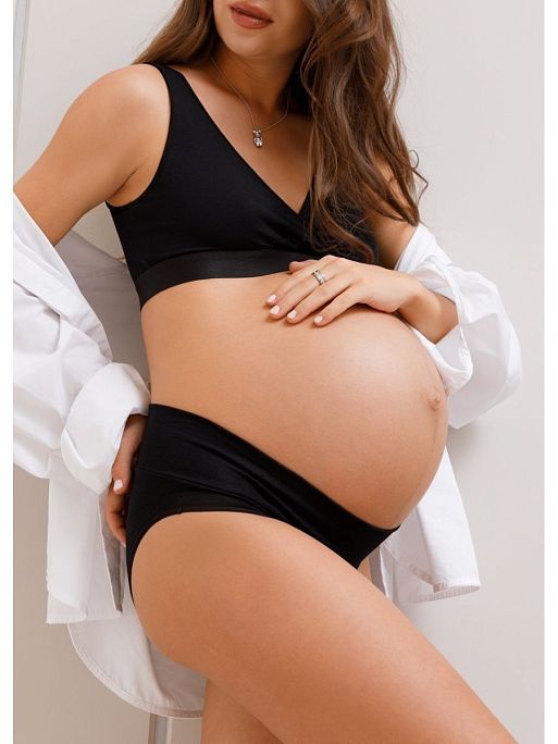 Трусы для беременных женские Лика набор 2 шт хлопок низкие I Love Mum 6