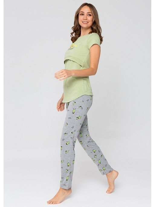 Пижама для беременных и кормления со штанами Стивен I Love Mum 7