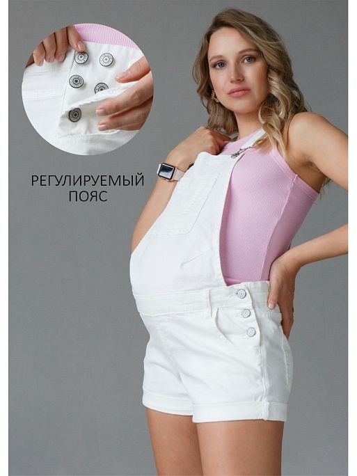 Шорты для беременных джинсовые Брик  I Love Mum 1