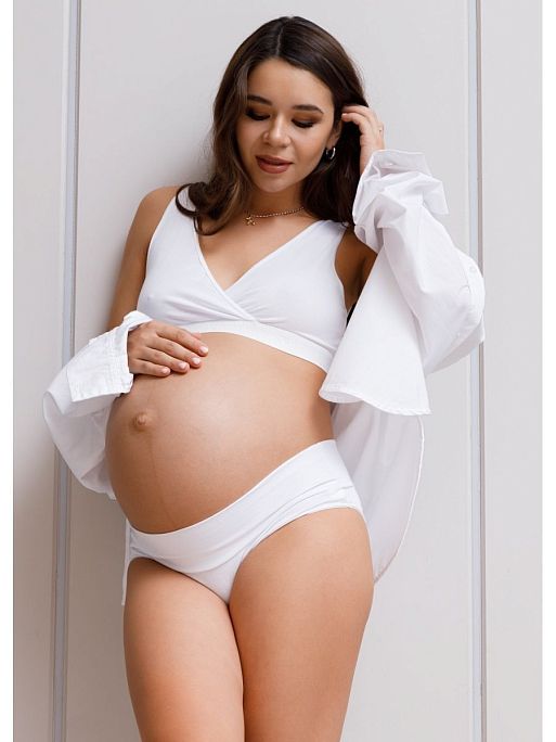 Трусы для беременных женские Лика набор 2 шт хлопок низкие I Love Mum 13
