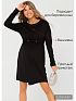 Платье для беременных трикотажное Коалин цвет черный I Love Mum