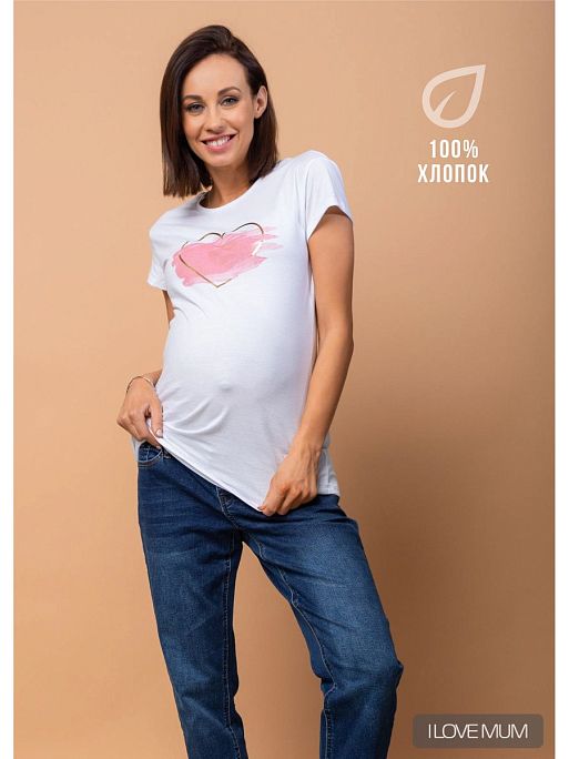 Футболка женская с принтом Руби I Love Mum 1