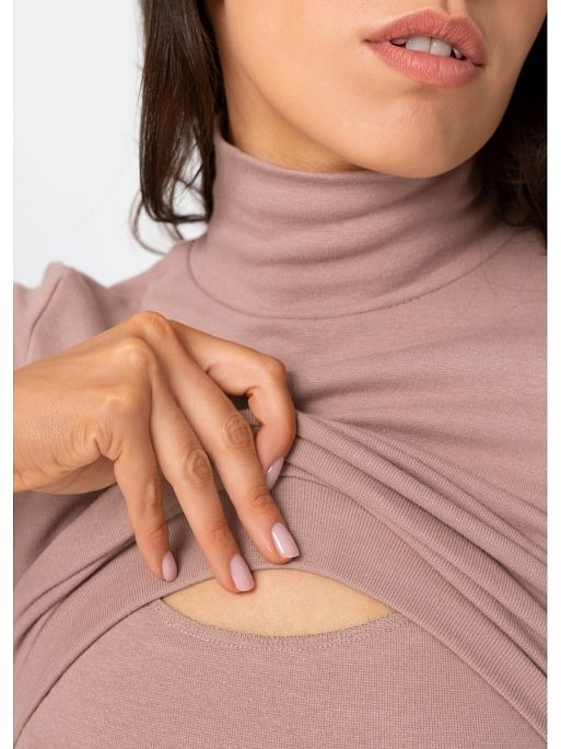 Платье для беременных и кормящих Анисия; цвет: пудровый 4 Платье для беременных и кормящих Анисия I Love Mum 4