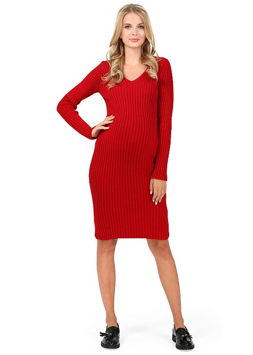 Платье Холли для беременных красный I Love Mum 1