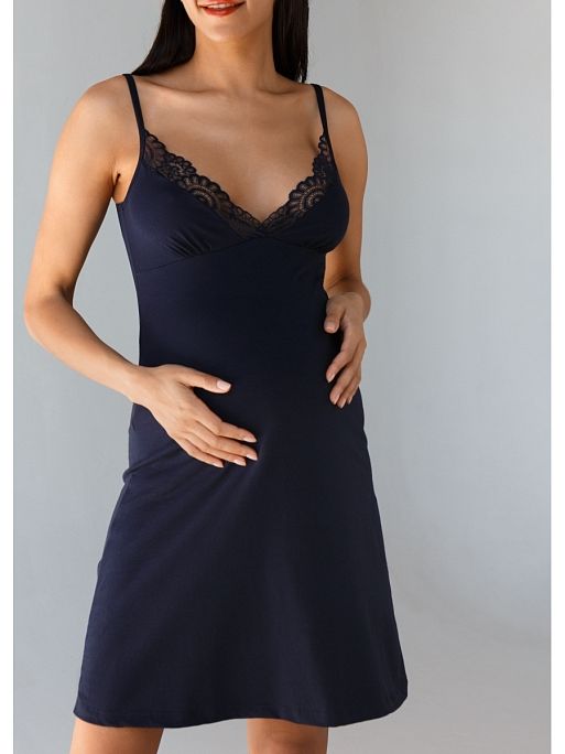 Комплект халат и сорочка для беременных; цвет: синий 6 Комплект халат и сорочка для беременных I Love Mum 6