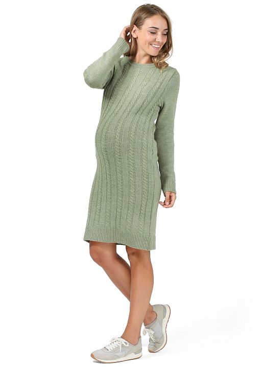 Платье Милабель для беременных фисташковый I Love Mum 1