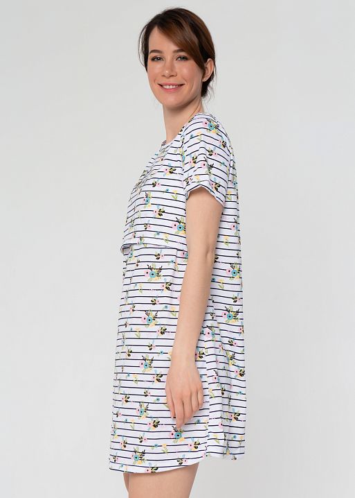 Ночная сорочка Медина для беременных и кормящих I Love Mum 5