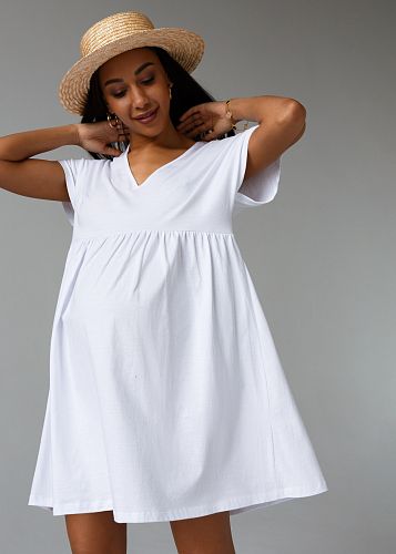 Платье Вербена для беременных цвет белый   I Love Mum