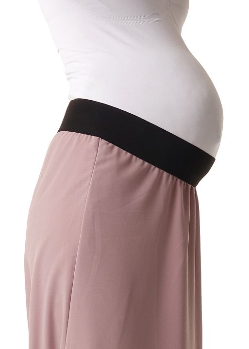 Юбка длинная Меридит для беременных припылёный  розовый I Love Mum 5